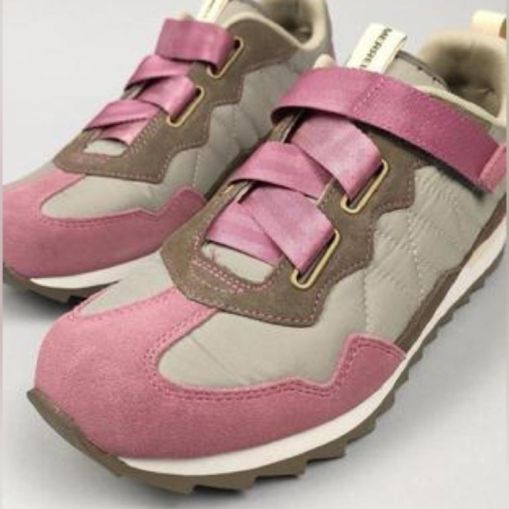 Merrell Alpine Sneaker Cross Athletic Shoes Gorpcore Velcro Rose Taupe size 8